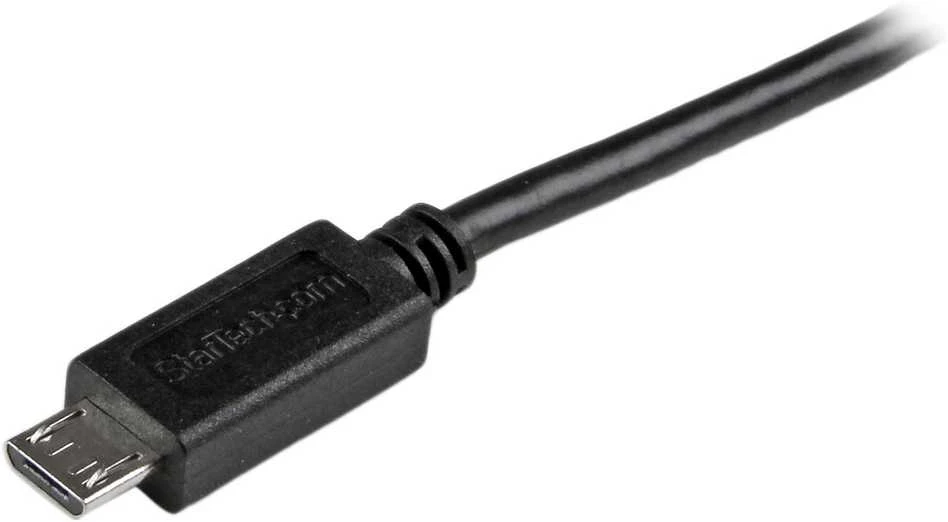 Kabelis USB StarTech USB-A - microUSB 0,5 m Juodas (USBAUB50CMBK)