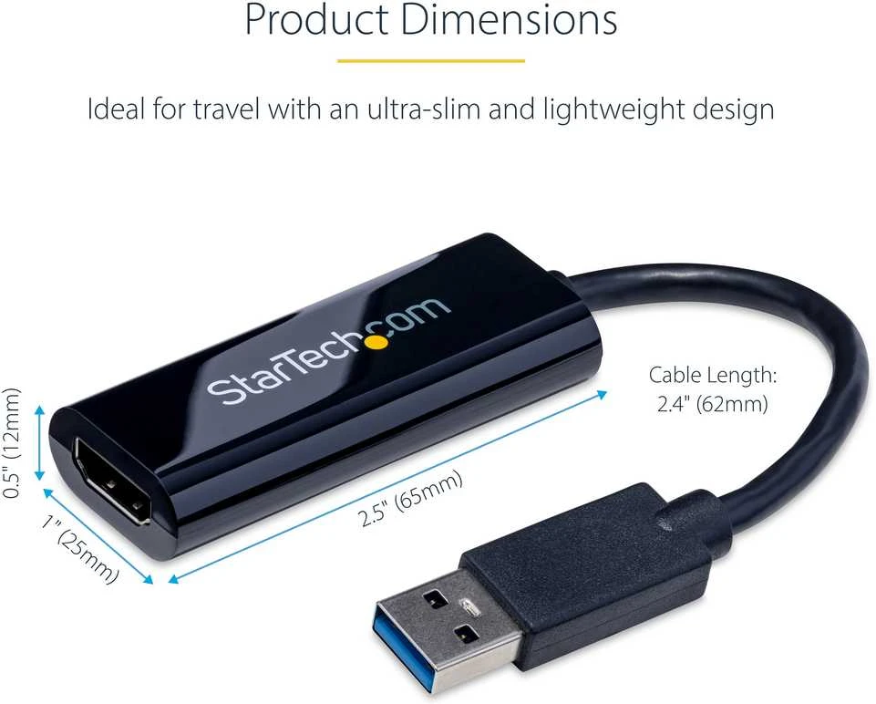 USB 3.0 į HDMI adapteris Startech USB32HDES