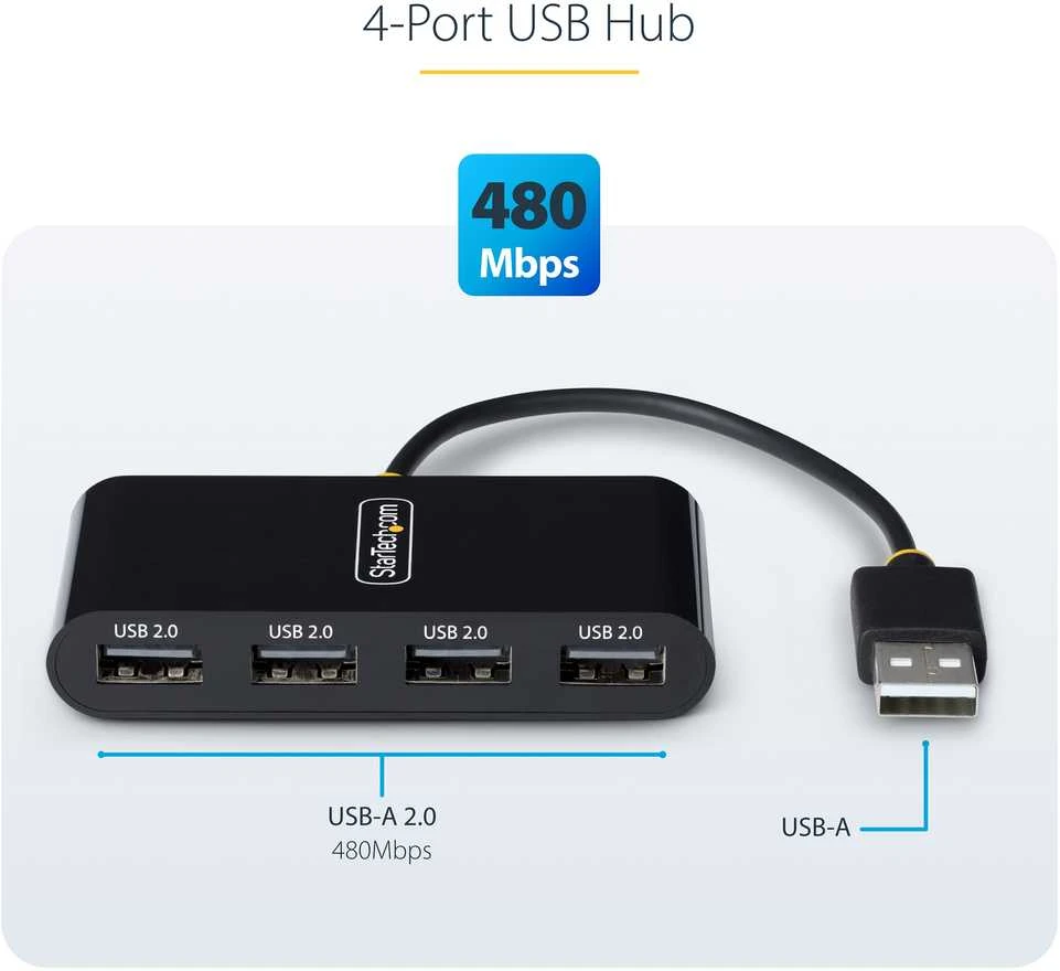 StarTech ST4200MINI2-USB-HUB/4-PORT USB 2.0 HUB COMPACT