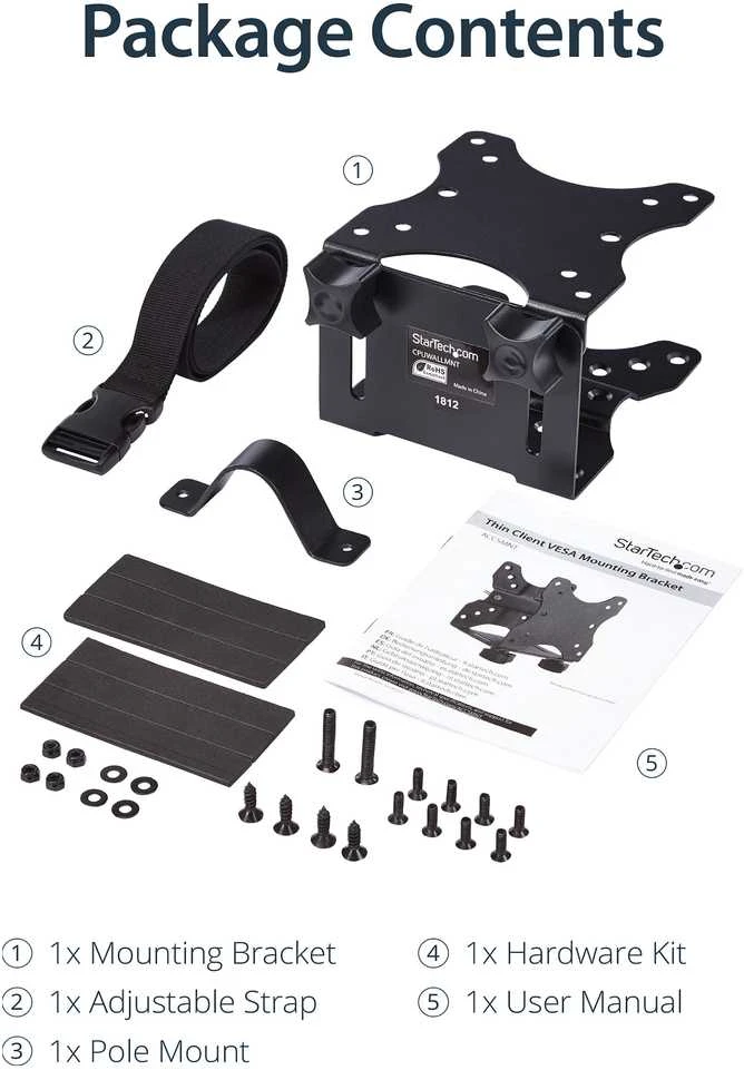 Kompiuterio turėtojas StarTech mini kompiuterio monitoriaus laikiklis (ACCSMNT)