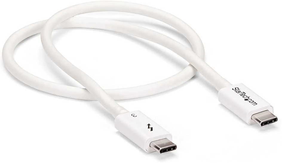 USB kabelis StarTech USB-C – USB-C 0,5 m baltas (TBLT34MM50CW)