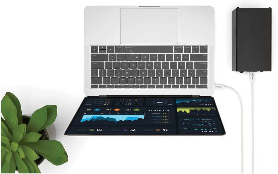 USB kabelis StarTech USB-C – USB-C 2 m baltas (TBLT3MM2MW)