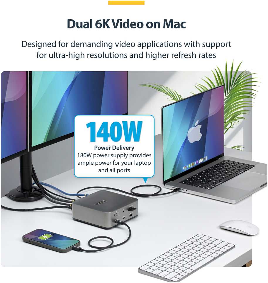 Stacja/replikator StarTech Thunderbolt 5 (215UE-TB5USB4DOCK)