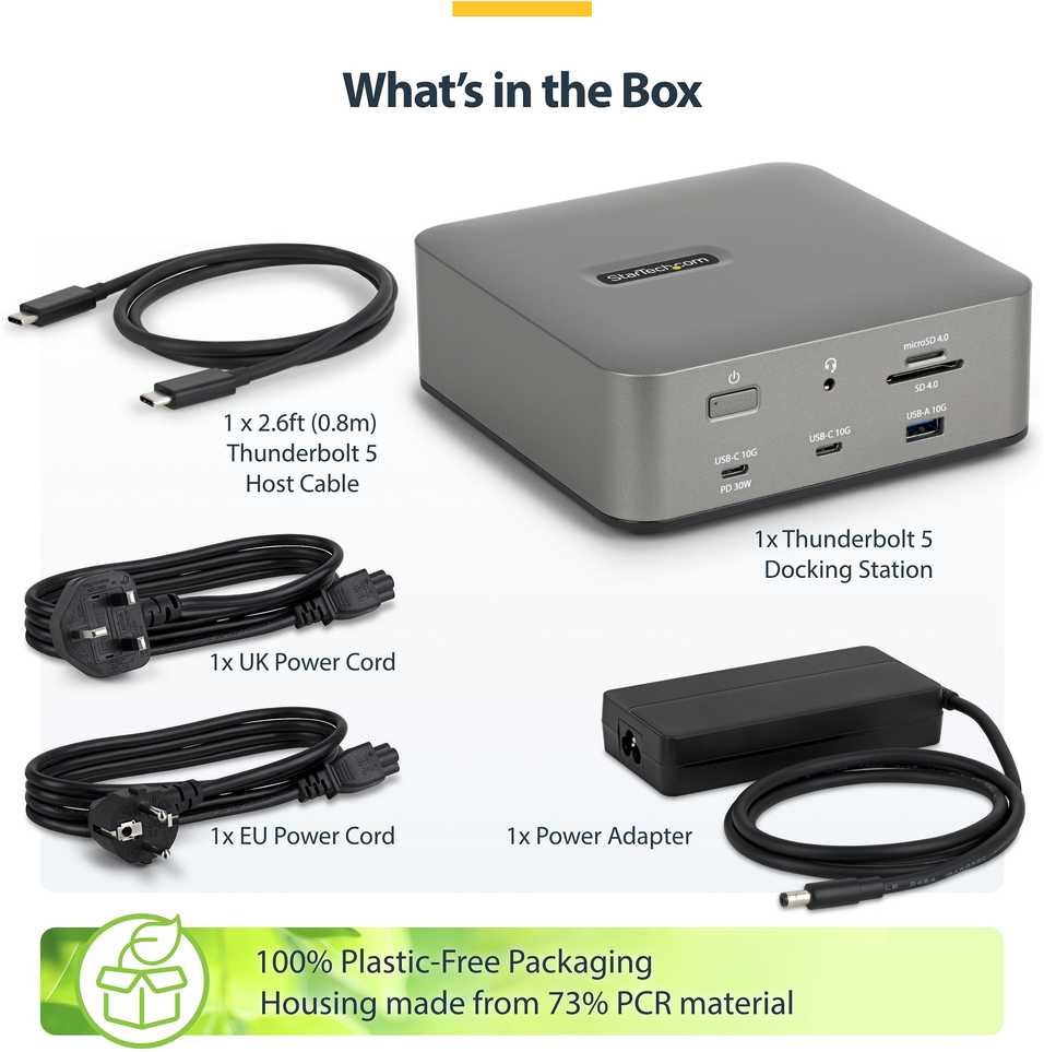 Stacja/replikator StarTech Thunderbolt 5 (215UE-TB5USB4DOCK)