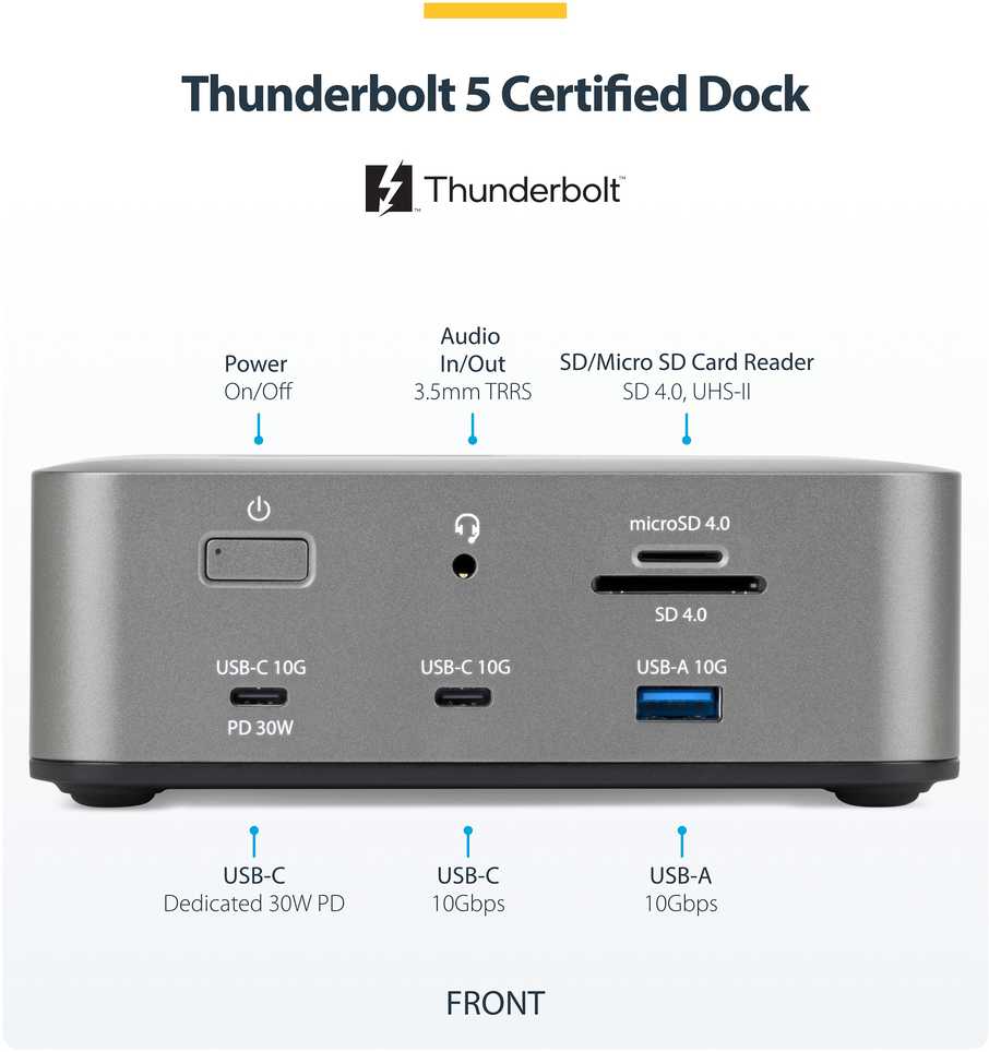 Stacja/replikator StarTech Thunderbolt 5 (215UE-TB5USB4DOCK)
