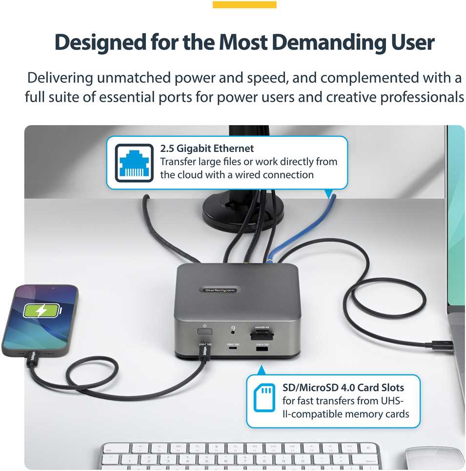 Stacja/replikator StarTech Thunderbolt 5 (215UE-TB5USB4DOCK)