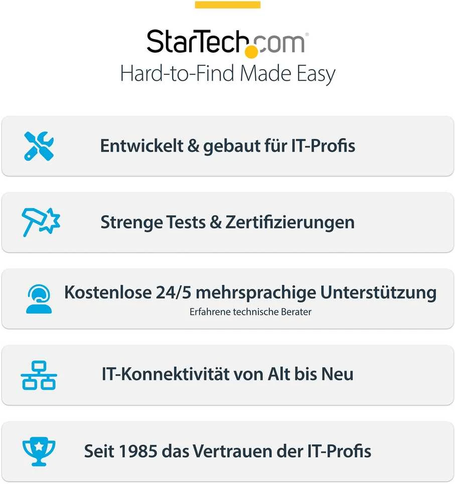 Kabelis USB StarTech Thunderbolt - USB-C 1 m Juodas (TBLT5MM1M240W)