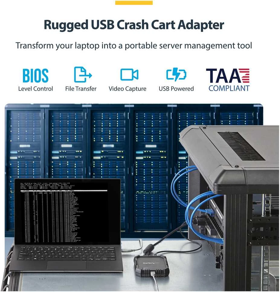 StarTech StarTech nešiojamasis kompiuteris Į SERVERĮ KVM KONSOLE / CRASH CART ADAPTER IN jungiklis