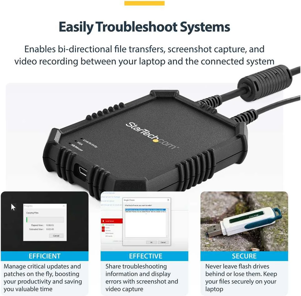StarTech StarTech nešiojamasis kompiuteris Į SERVERĮ KVM KONSOLE / CRASH CART ADAPTER IN jungiklis