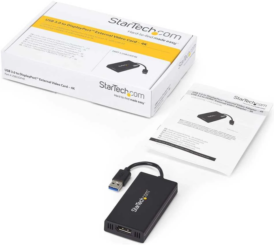USB adapteris StarTech USB - DisplayPort Juodas (USB32DP4K)