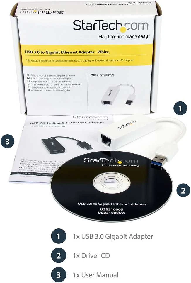 Tinklo adapteris Startech USB31000SW