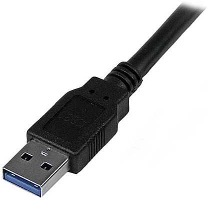 USB laidas 3.0 Startech USB3SAA3MBK 3 m Juoda