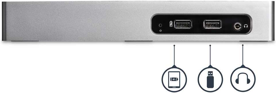 „StarTech Dual Monitorius Dock“ USB stotis / replikatorius (DK30ADD)
