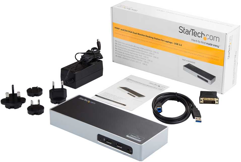 „StarTech Dual Monitorius Dock“ USB stotis / replikatorius (DK30ADD)