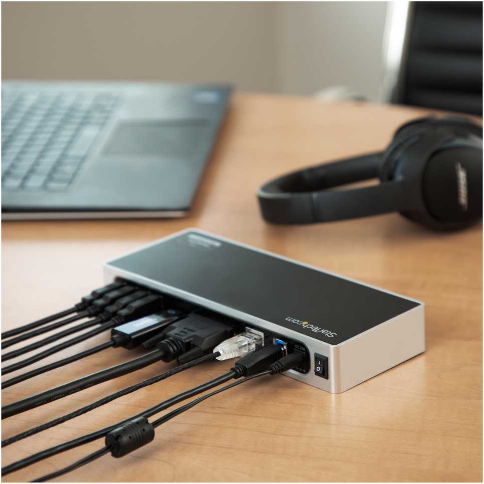 „StarTech Dual Monitorius Dock“ USB stotis / replikatorius (DK30ADD)