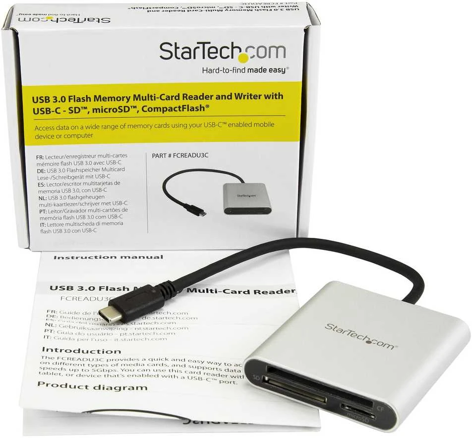 Skaitytojas StarTech USB-C (FCREADU3C)