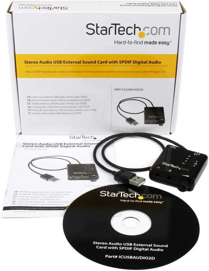 StarTech USB SOUND CARD ADAPTER W SPDIF - .
