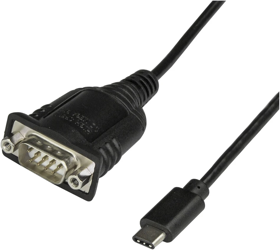 Kabelis USB StarTech USB-C - DB-9 0.4 m Juodas (ICUSB232C)
