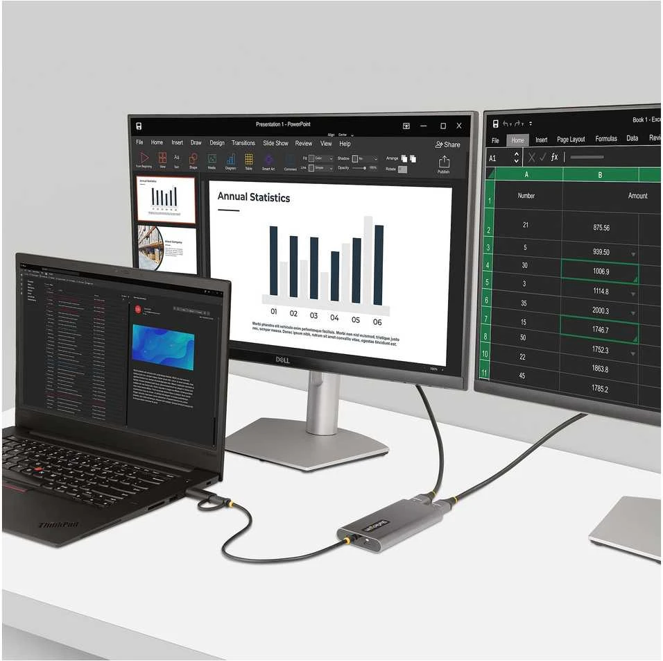 StarTech USB-C TO DUAL-HDMI ADAPTER /.