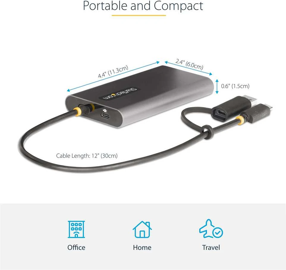 StarTech USB-C TO DUAL-HDMI ADAPTER /.