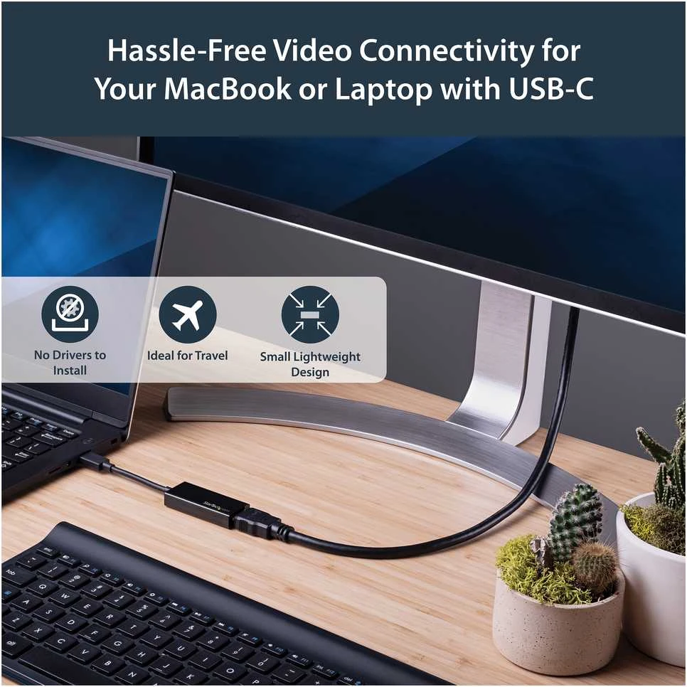 USB C - HDMI adapteris Startech CDP2HD4K60 Juodas