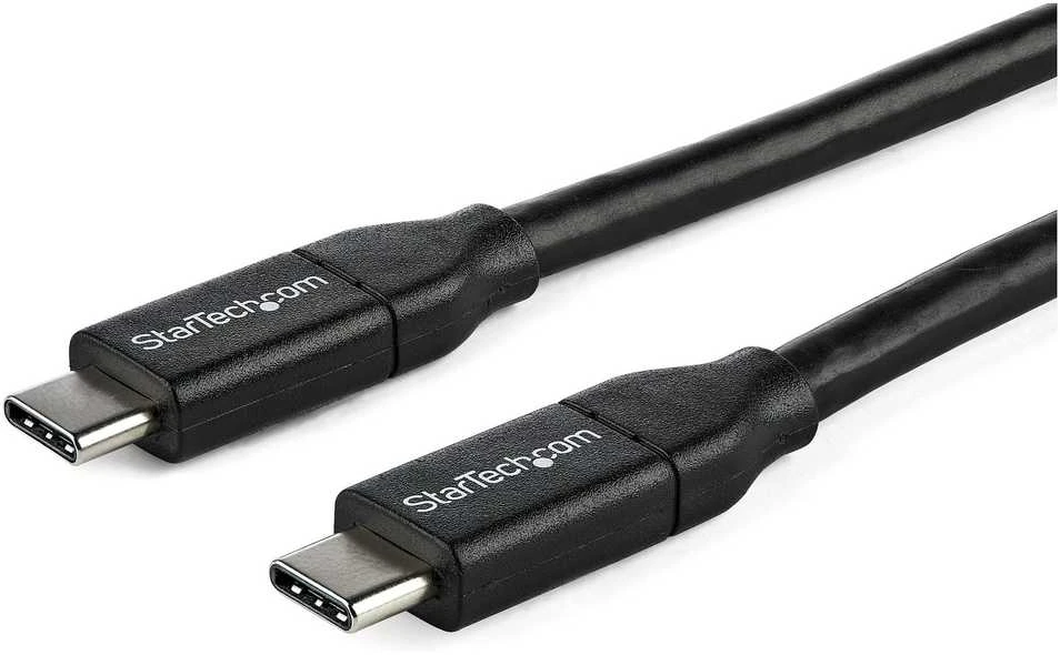 USB kabelis StarTech USB-C - USB-C 1 m Juodas (USB2C5C1M)