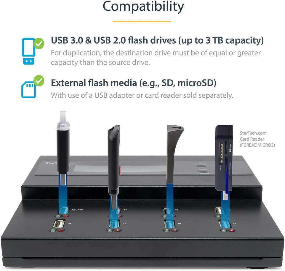 StarTech USB DUPLICATOR AND ERASER/HDD DUPLICATORS