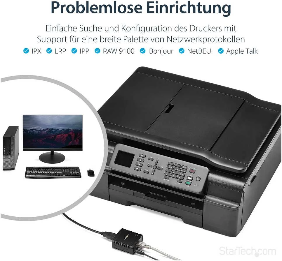 Spausdinimo serveris StarTech LPR Print Server (PM1115U2)