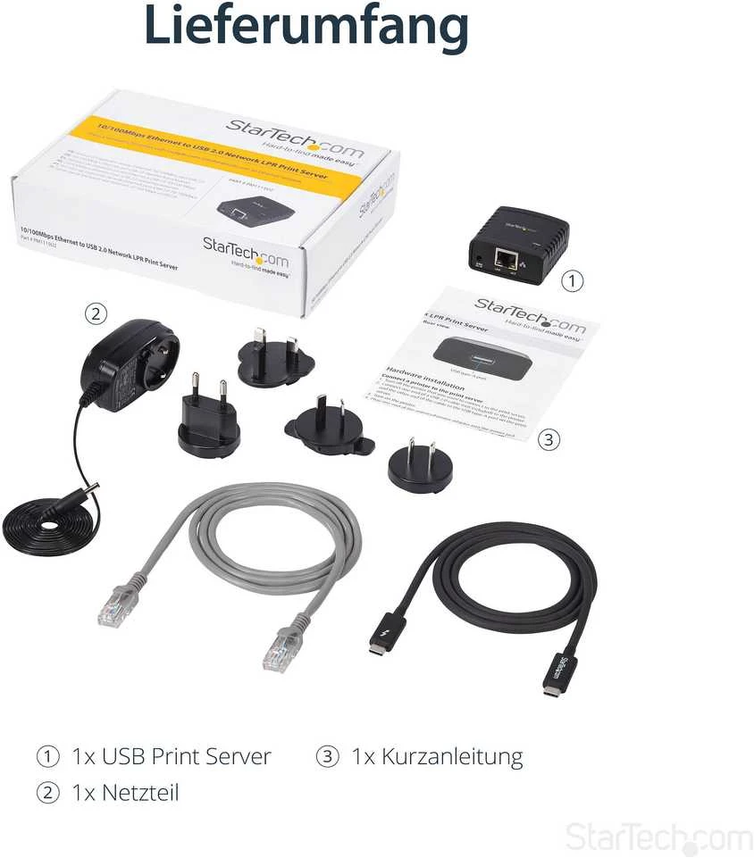 Spausdinimo serveris StarTech LPR Print Server (PM1115U2)
