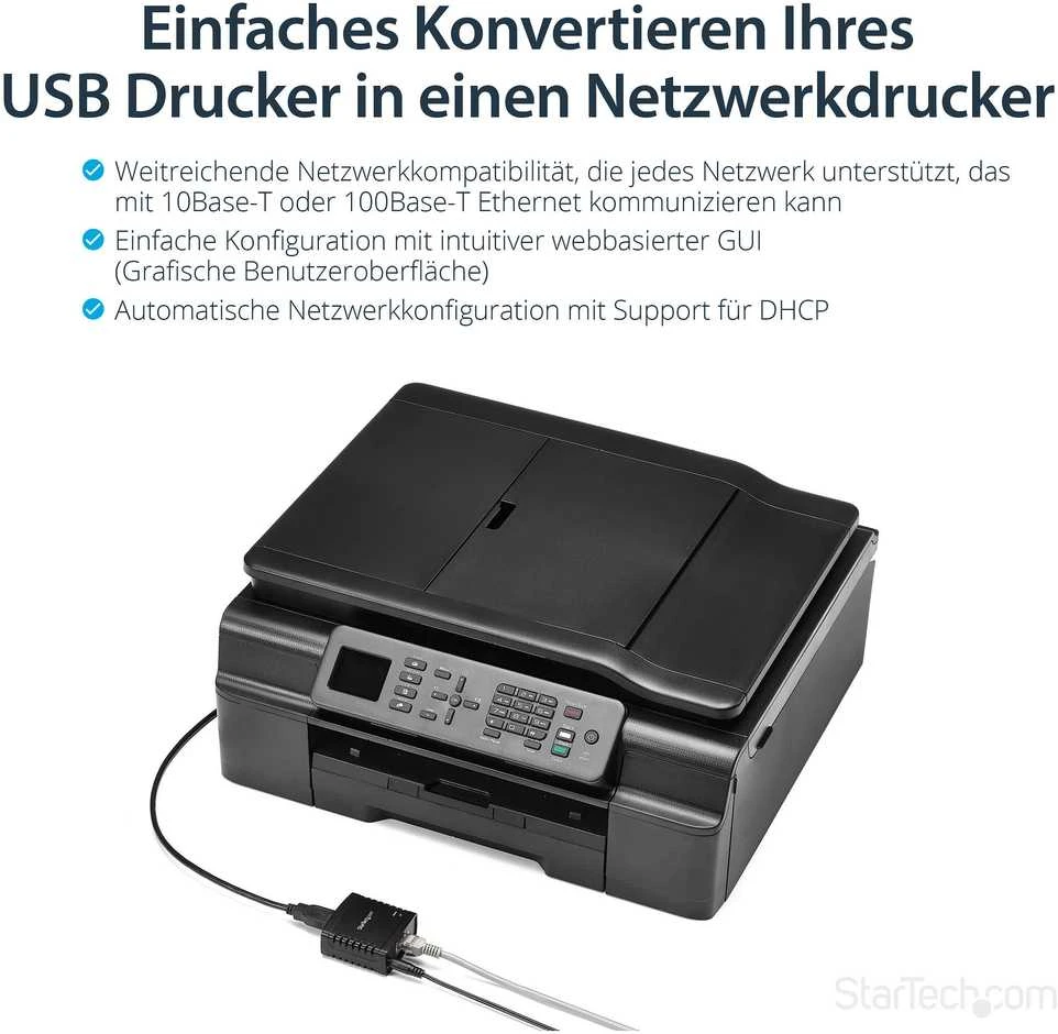 Spausdinimo serveris StarTech LPR Print Server (PM1115U2)