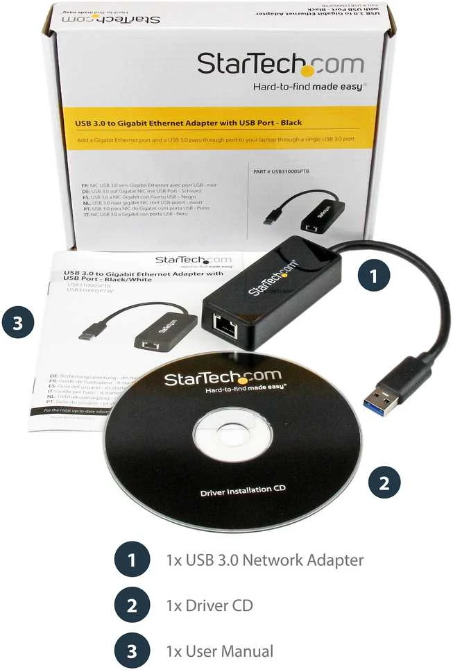 Tinklo adapteris Startech USB31000SPTB