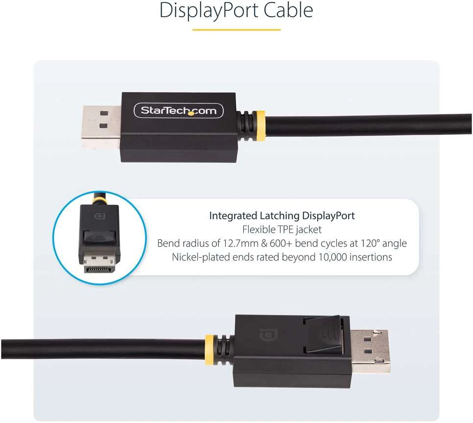 VGA laidas Startech DP21-2M-DP40-CABLE Juoda 2 m