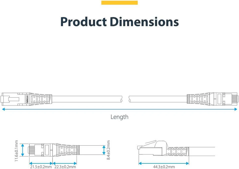 StarTech CAT8 ETHERNET CABLE LSZH/25G/40G S/FTP LSZH 100W POE