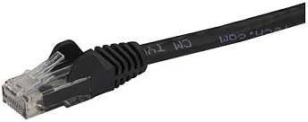 StarTech STARTECH.COM 1,5m CAT6 Kabelis - schwarzes CAT6-Patchkabel - Snagless-RJ45 - 24 AWG Kupferdraht - LAN - Ethernet N6PATC150CMBK