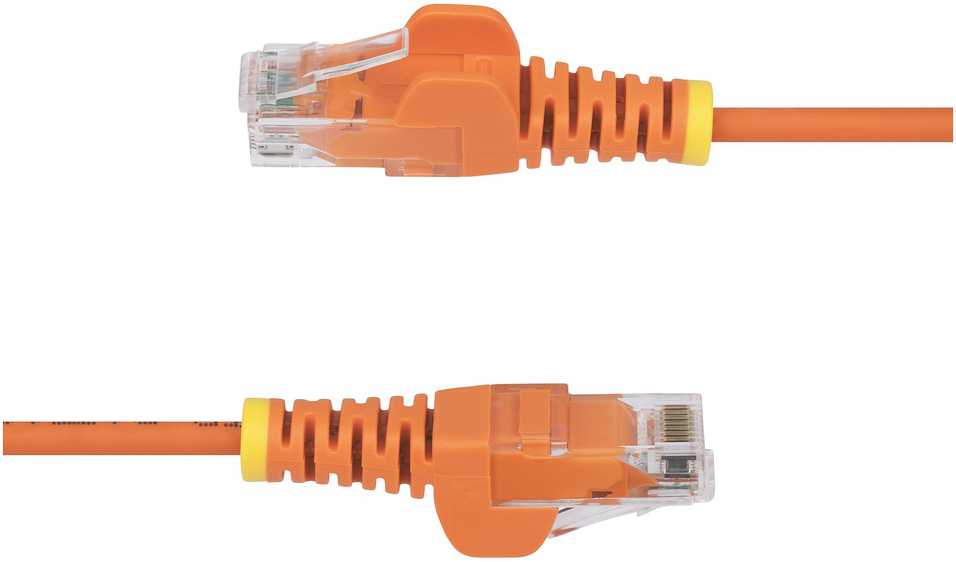 Oranžinis „StarTech.com“ 1,5 m oranžinis plonas CAT6 Ethernet kabelis, be užsegimo, 28AWG, LSZH - patch kabelis - RJ-45 (M) iki RJ-45 (M) - 1,5 m - 3,6 mm - UTP - CAT 5/5e/6 - IEEE 802.3bt - be užsegimo - be užsegimo - oranžinis