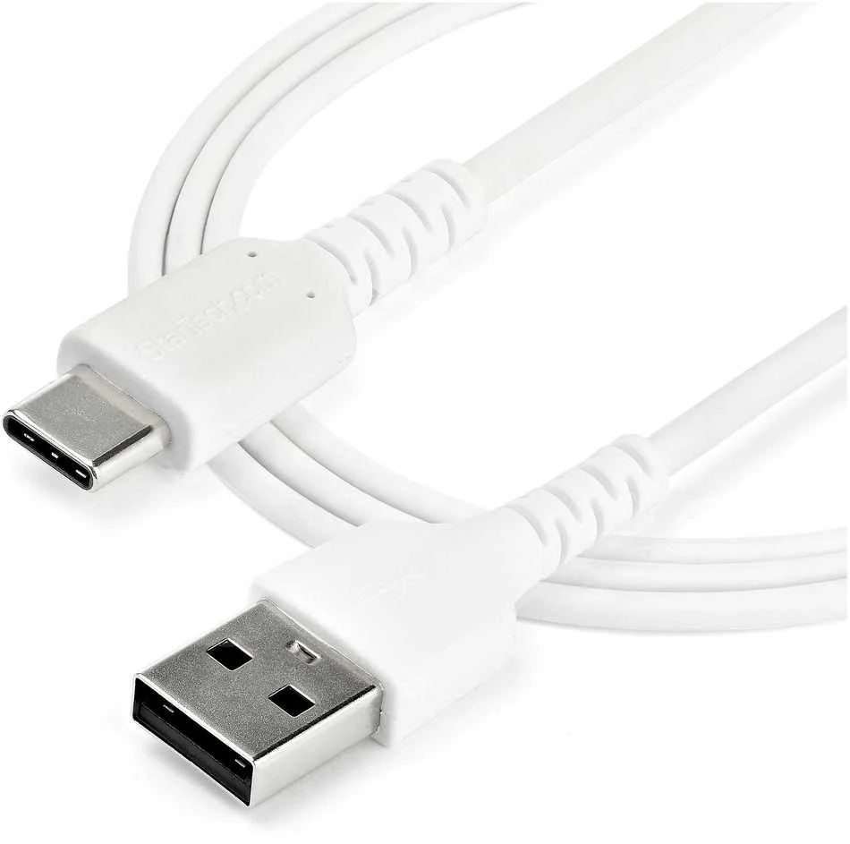 Kabelis USB StarTech USB-A - USB-C 1 m Baltas (RUSB2AC1MW)