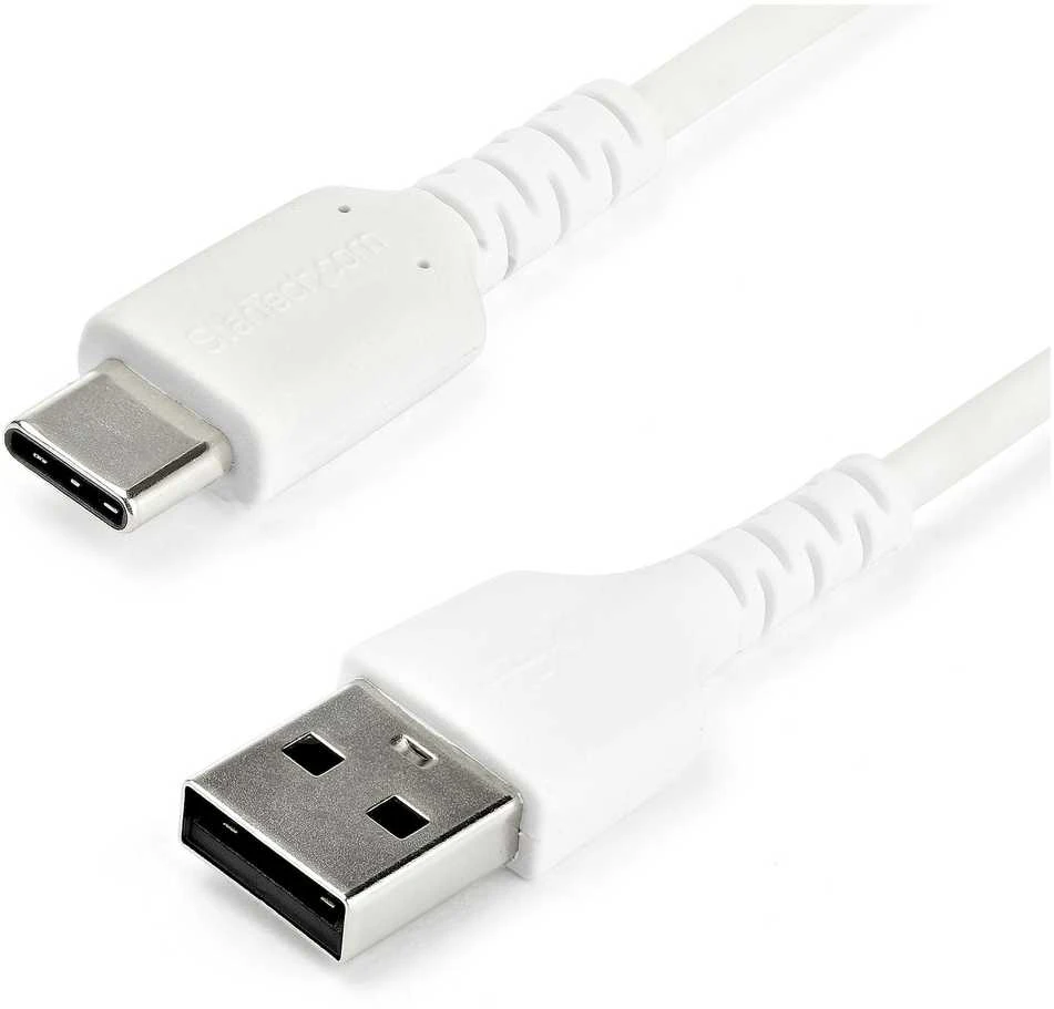 Kabelis USB StarTech USB-A - USB-C 1 m Baltas (RUSB2AC1MW)