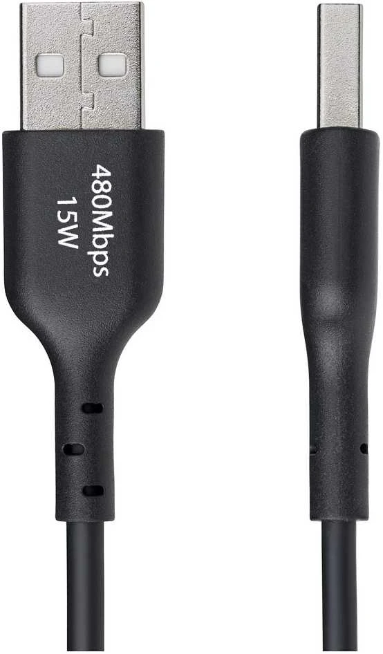„StarTech“ 1 m USB-A į USB-C kabelė, juoda/laidas, USB 2.0 duomenų perdavimas