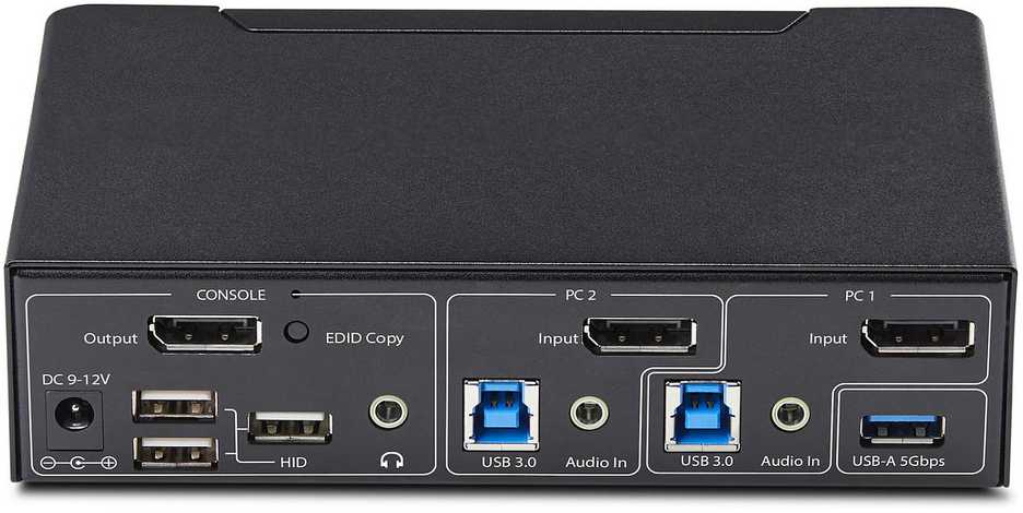Przełącznik StarTech StarTech P2AD122-KVM-SWITCH przełącznik KVM Juodas