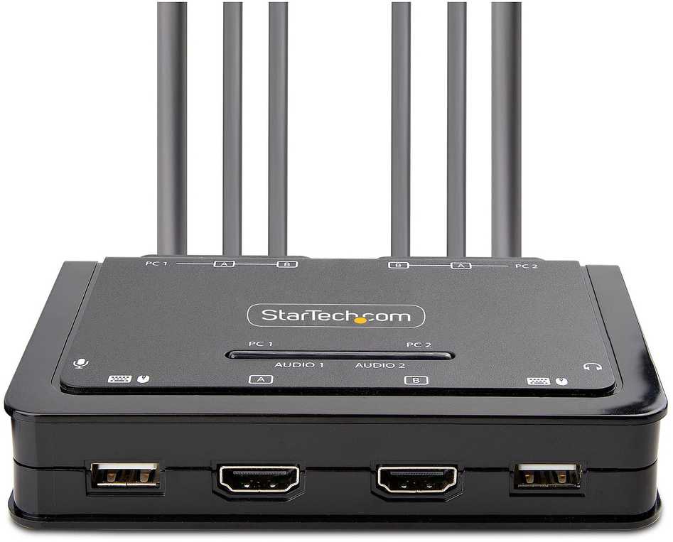 StarTech C2-DH46-UA2-CBL-KVM/2-PORT DUAL-MONITORIUS KVM SWITCH