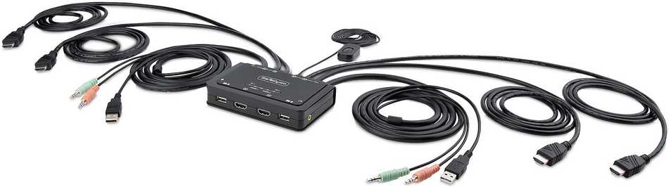 StarTech C2-DH46-UA2-CBL-KVM/2-PORT DUAL-MONITORIUS KVM SWITCH