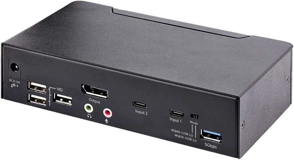 „StarTech“ KVM komutatorius, 2 prievadų, USB-C, KVM komutatorius