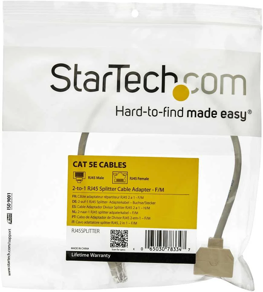 StarTech RJ45 SPLITTER CABLE ADAPTER