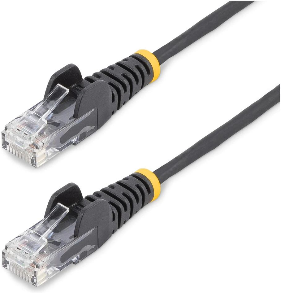 StarTech Slim Patch Cat6 UTP 25 cm Juodas (N6PAT25CMBKS)