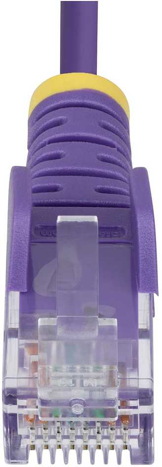 StarTech 2.5M PURPLE SLIM CAT6 CABLE