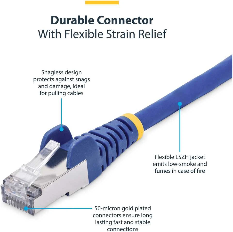 StarTech NLBL-2M-CAT8-PATCH tinklo kabelis mėlynas S/FTP (S-STP)