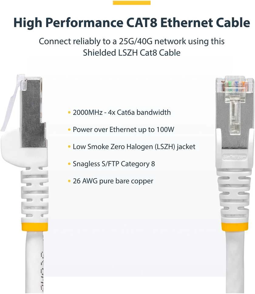 StarTech NLBL-2M-CAT8-PATCH tinklo kabelis mėlynas S/FTP (S-STP)