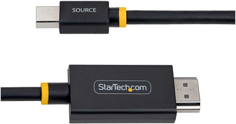 Adapteris AV StarTech STARTECH.COM 2m Mini DisplayPort do HDMI kabelis adapter 4K 60Hz su HBR3 HDCP 2.3 i DPCP MDP do HDMI 2.0 kabelis aktywny konwerter wideo