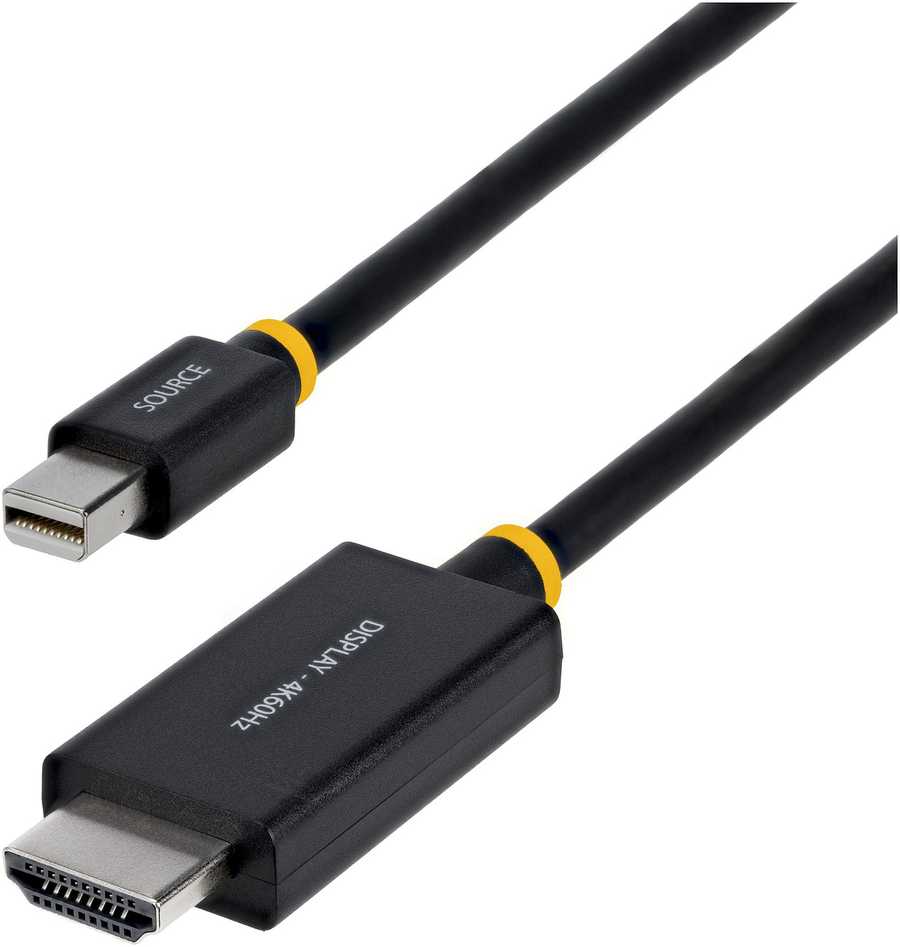 Adapteris AV StarTech STARTECH.COM 2m Mini DisplayPort do HDMI kabelis adapter 4K 60Hz su HBR3 HDCP 2.3 i DPCP MDP do HDMI 2.0 kabelis aktywny konwerter wideo