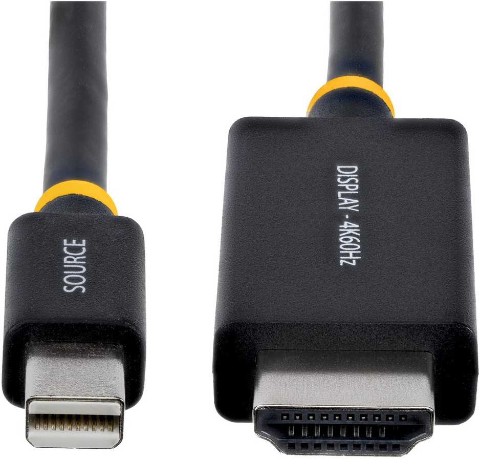 Adapteris AV StarTech STARTECH.COM 2m Mini DisplayPort do HDMI kabelis adapter 4K 60Hz su HBR3 HDCP 2.3 i DPCP MDP do HDMI 2.0 kabelis aktywny konwerter wideo